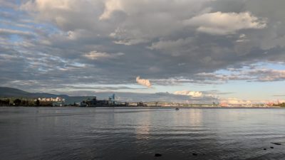 Dramatic clouds over Vancouver Harbour