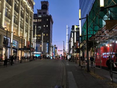 Granville Street dusk