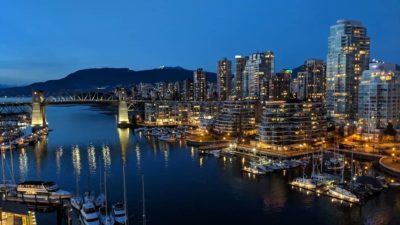 Downtown blue hour