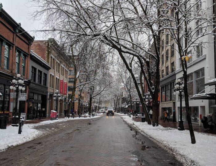 Gastown in winter