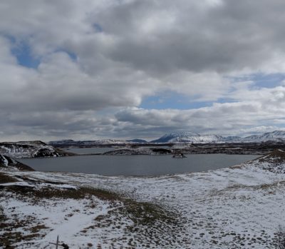 Lake and snow