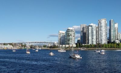 Granville Bridge, boats and towers