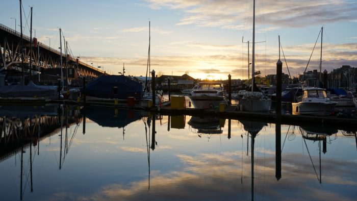 Reflected marina