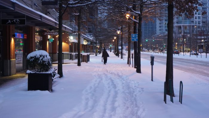 Pacific Street, winter