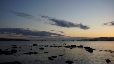 Rocks and sunset