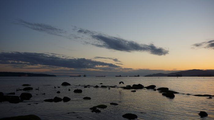 Rocks and sunset