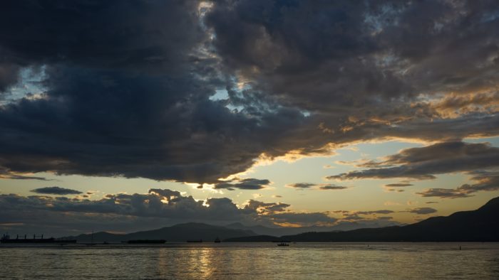 Clouds and sunset