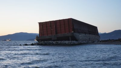 Sunset Beach barge