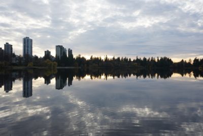 Reflected clouds