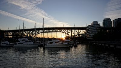 Granville Bridge at sunset