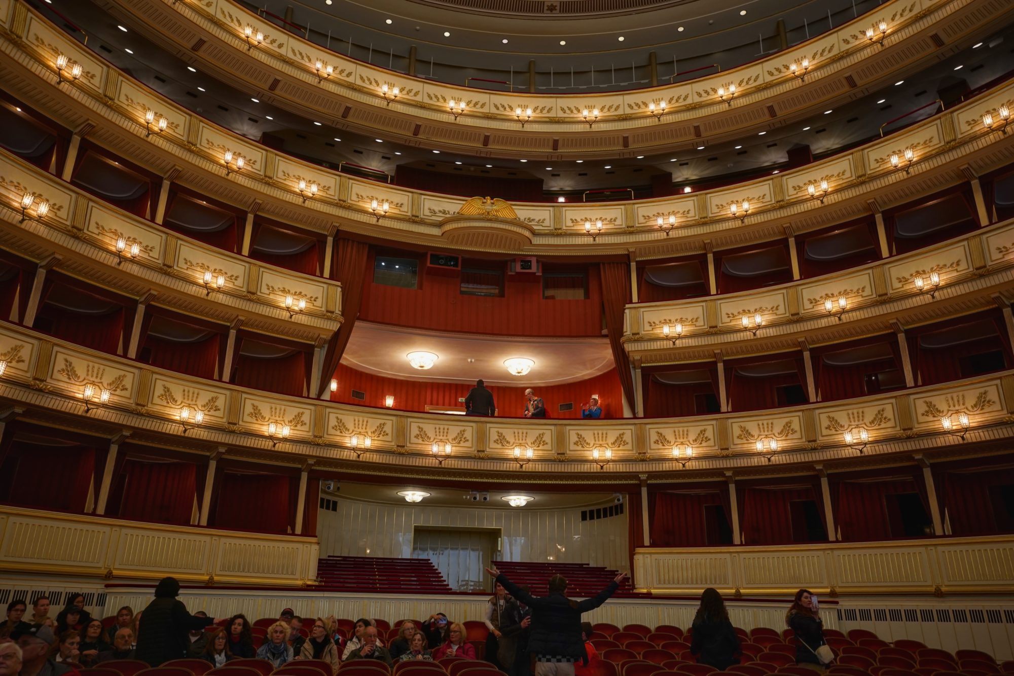 View of the opera boxes from the seats