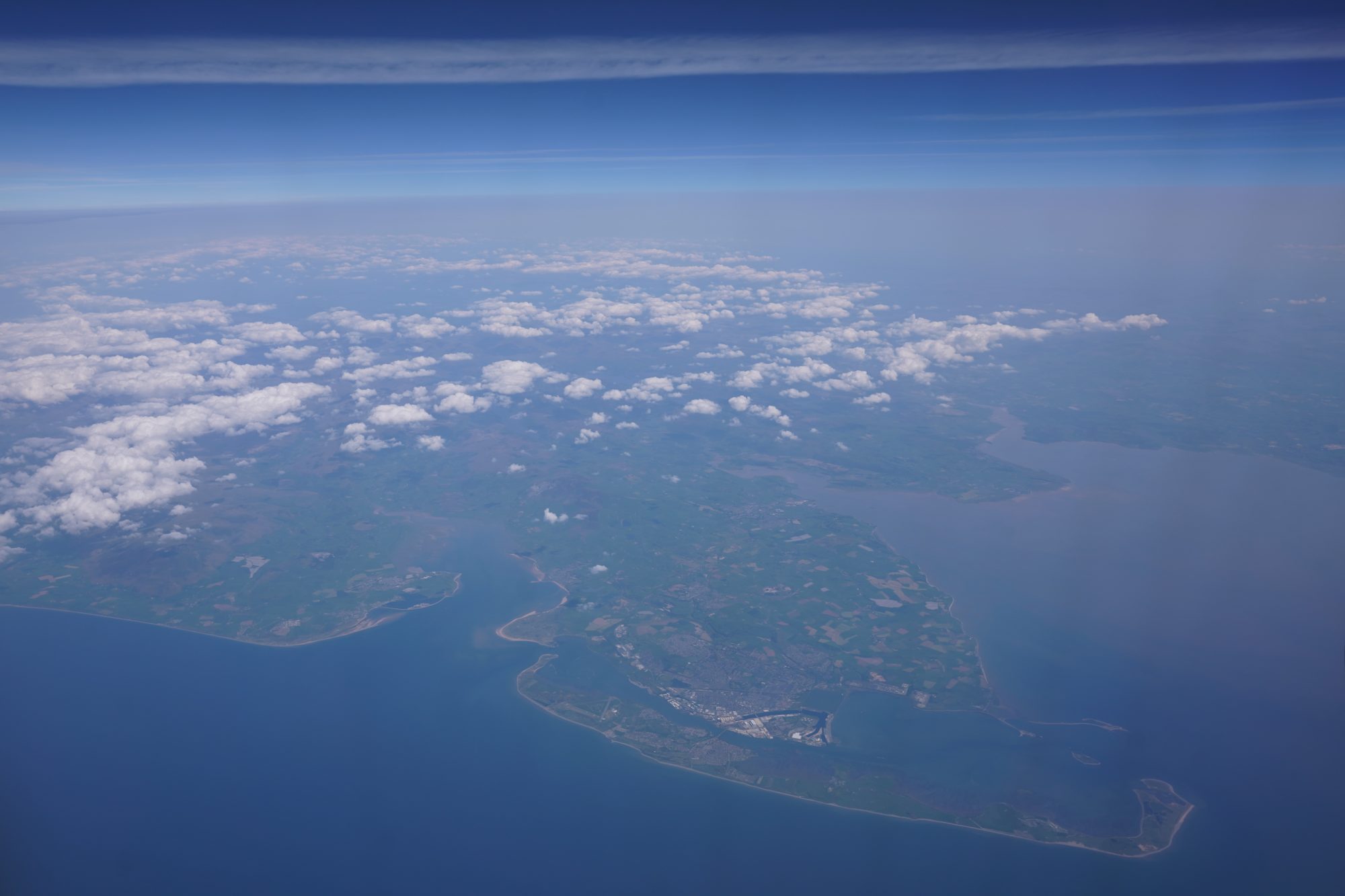 West coast of Britain, seen from the plane