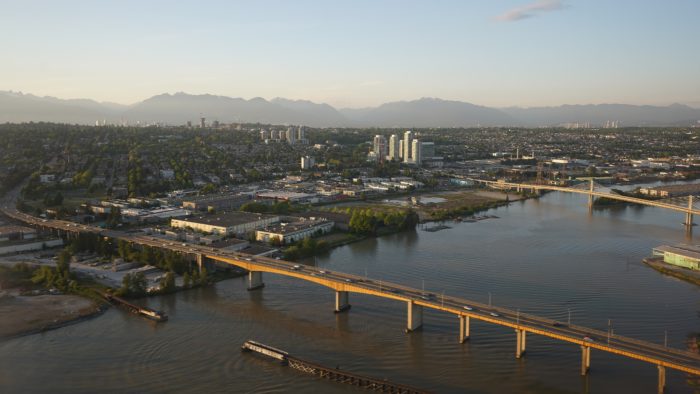 Oak Street Bridge over Fraser River