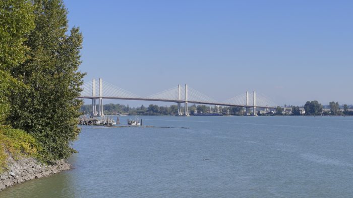 A view of the Golden Ears Bridge